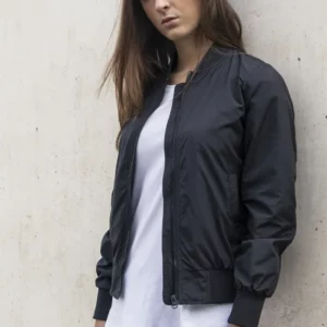 ladies nylon bomber jacket