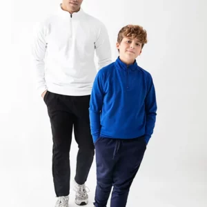 sweat col zippé 100% polyester milan adulte