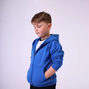 sweat capuche zippé enfant premium 310