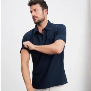 polo piqué m courtes avec poche 210