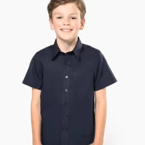 chemise popeline manches courtes enfant 125