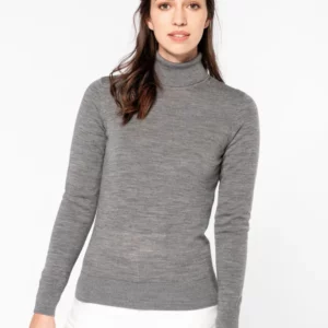 pull mérinos col roulé