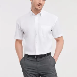 chemise manches courtes sans repassage russell